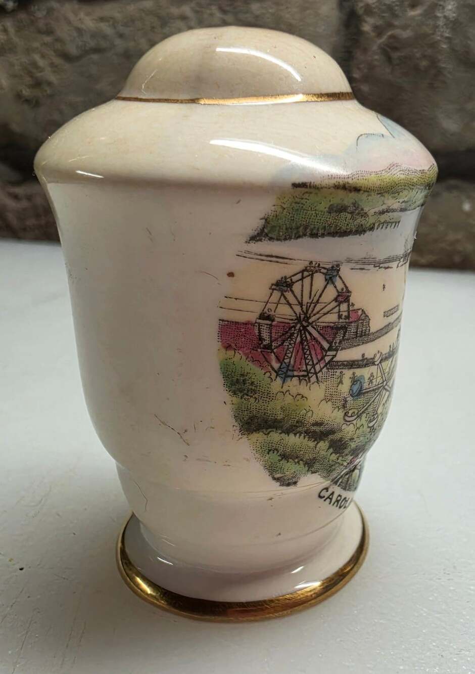 Royal Stafford Bone China Timaru New Zealand Souvenir Pepper Shaker Single